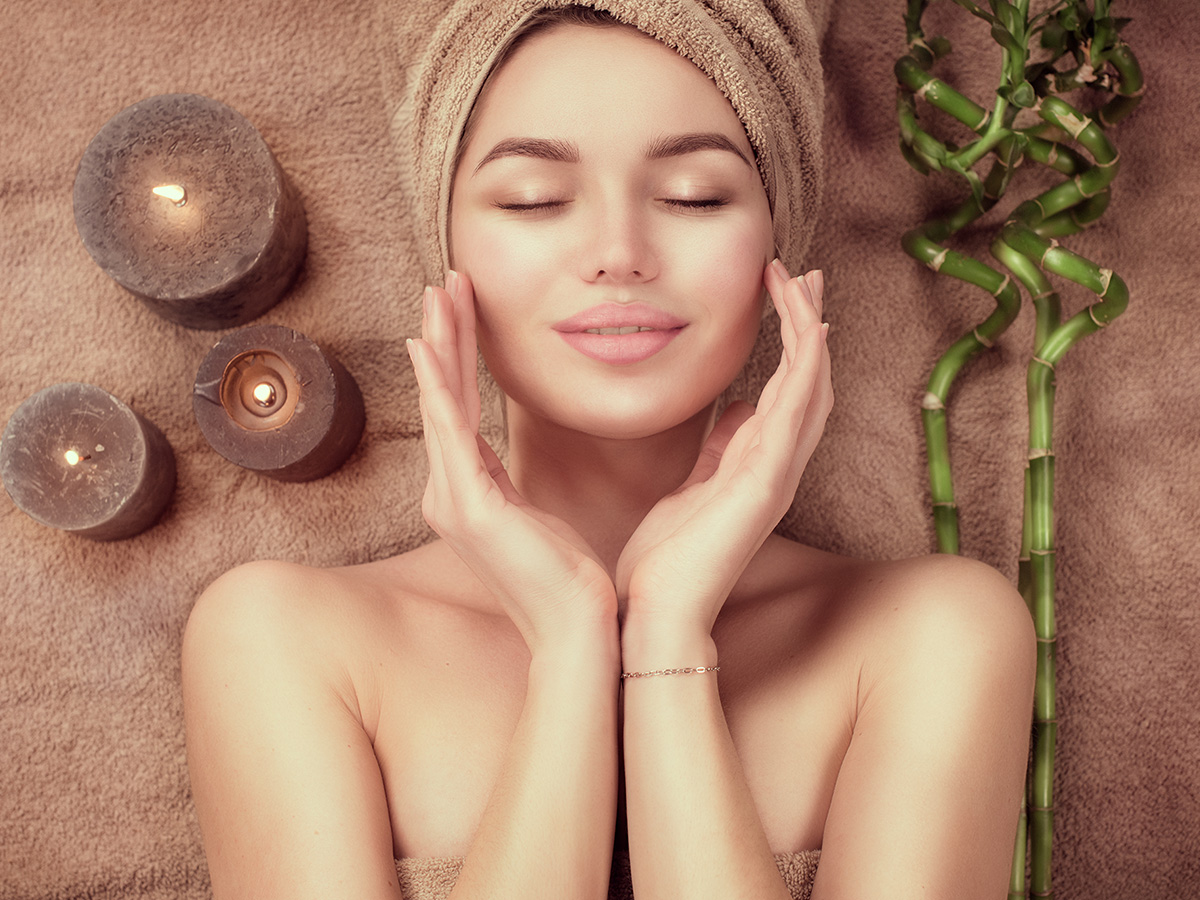 Image of a woman in a spa